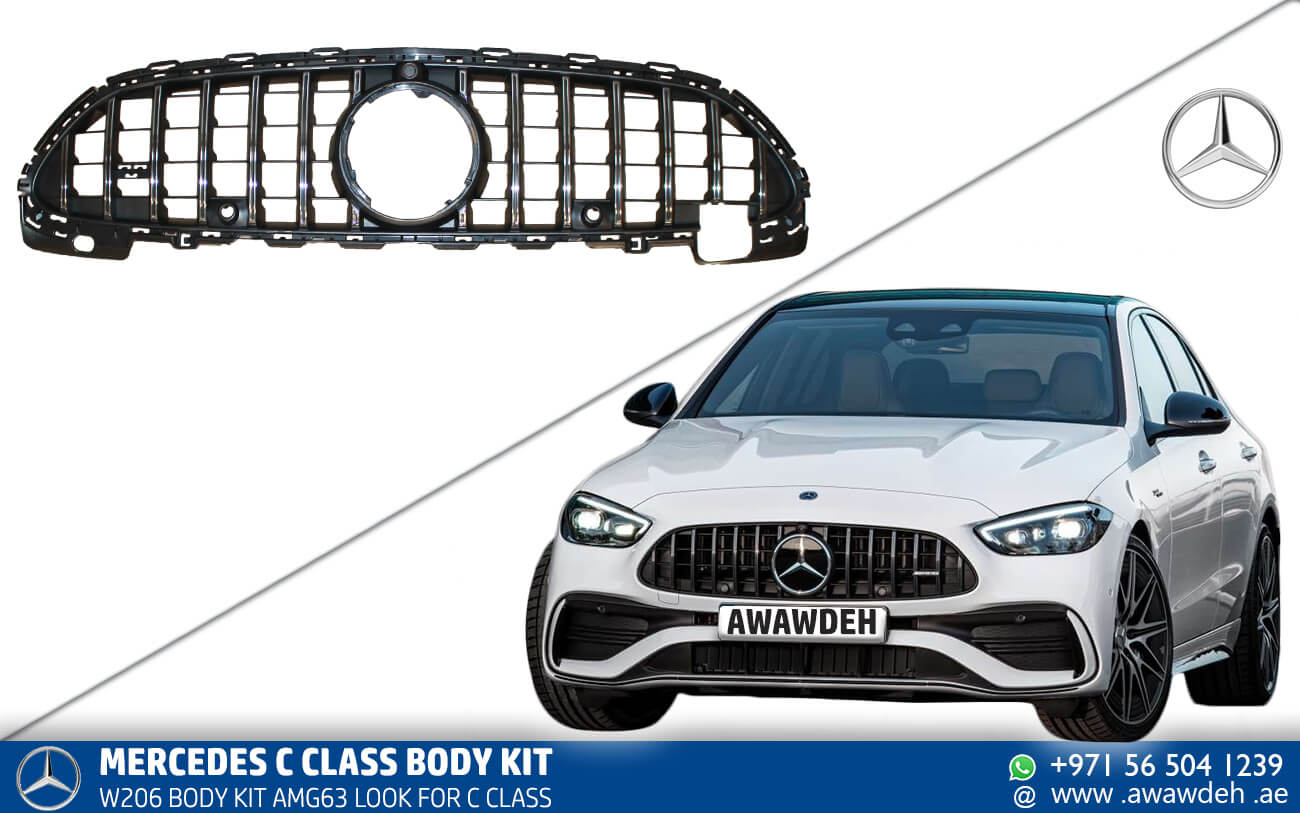 mercedes c class radiator grill